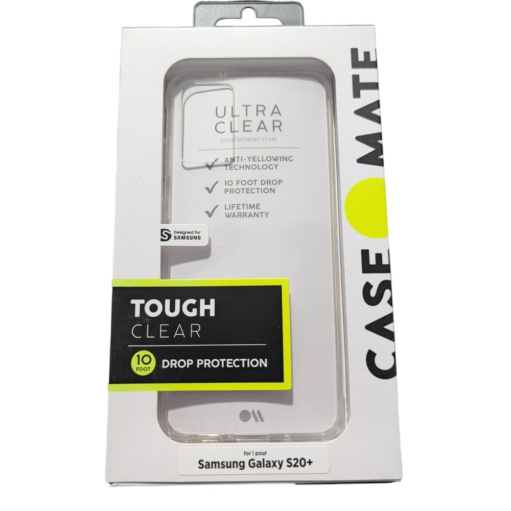 F1. Case-Mate Tough Clear Case For Samsung Galaxy S20+ PLUS (ONLY) ULTRA CLEAR